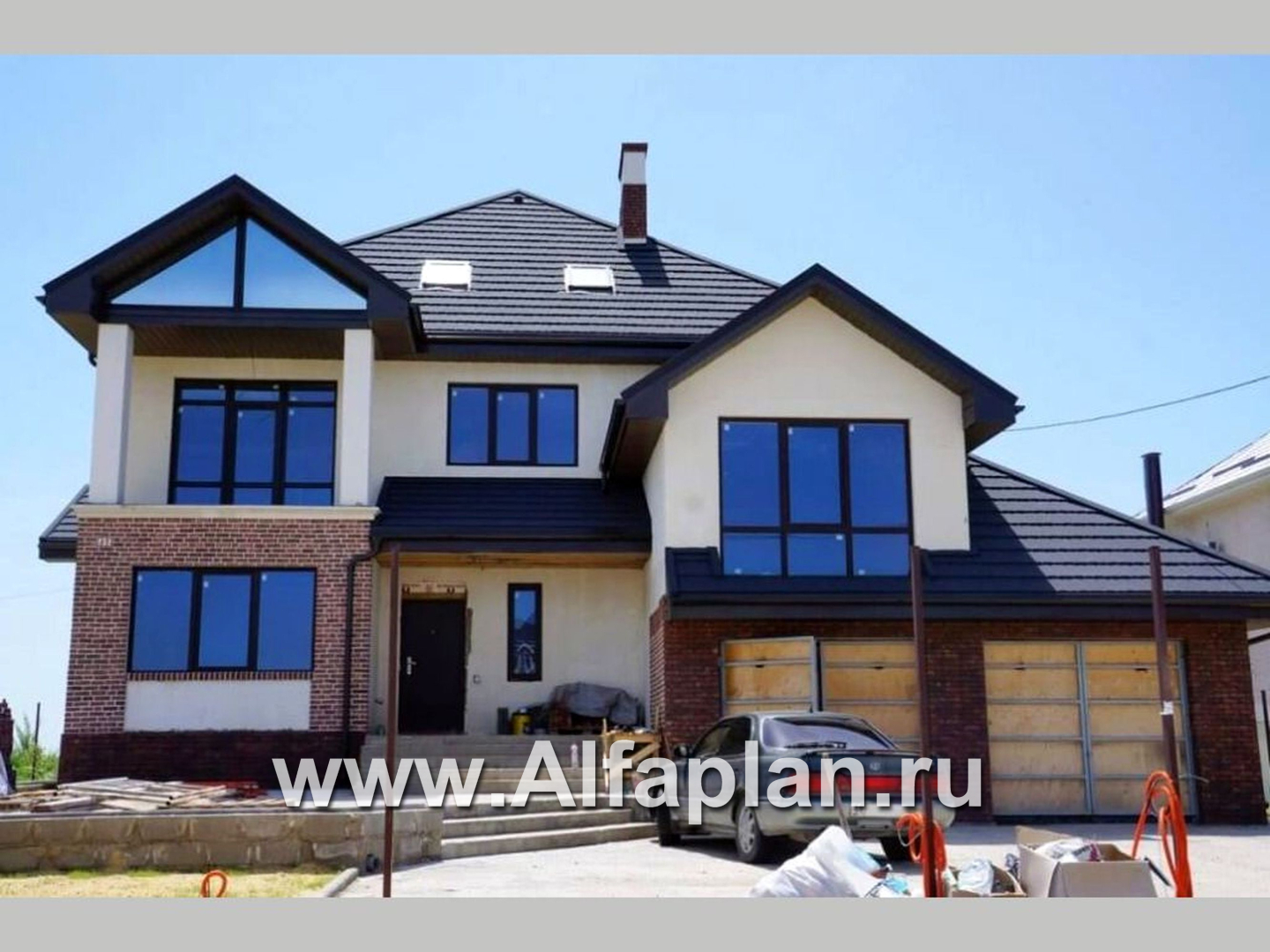 Проекты домов Альфаплан - «Современник» с панорамными окнами - дополнительное изображение №2