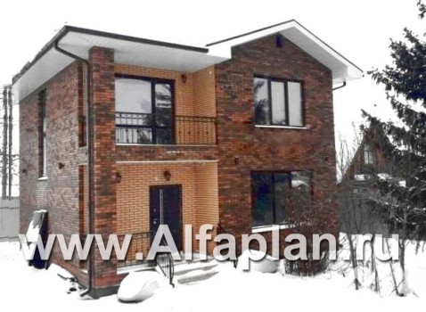 Проекты домов Альфаплан - Кирпичный дом «Серебро» для небольшой семьи - превью дополнительного изображения №3